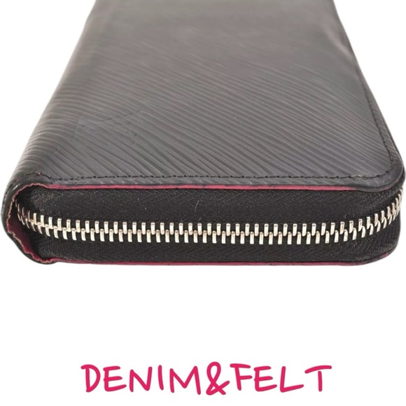 🩷Louis Vuitton Black/Pink Epi Zippy Long Wallet/Purse |PRELOVED | RARE!!🩷🖤🩷 - Picture 7 of 16